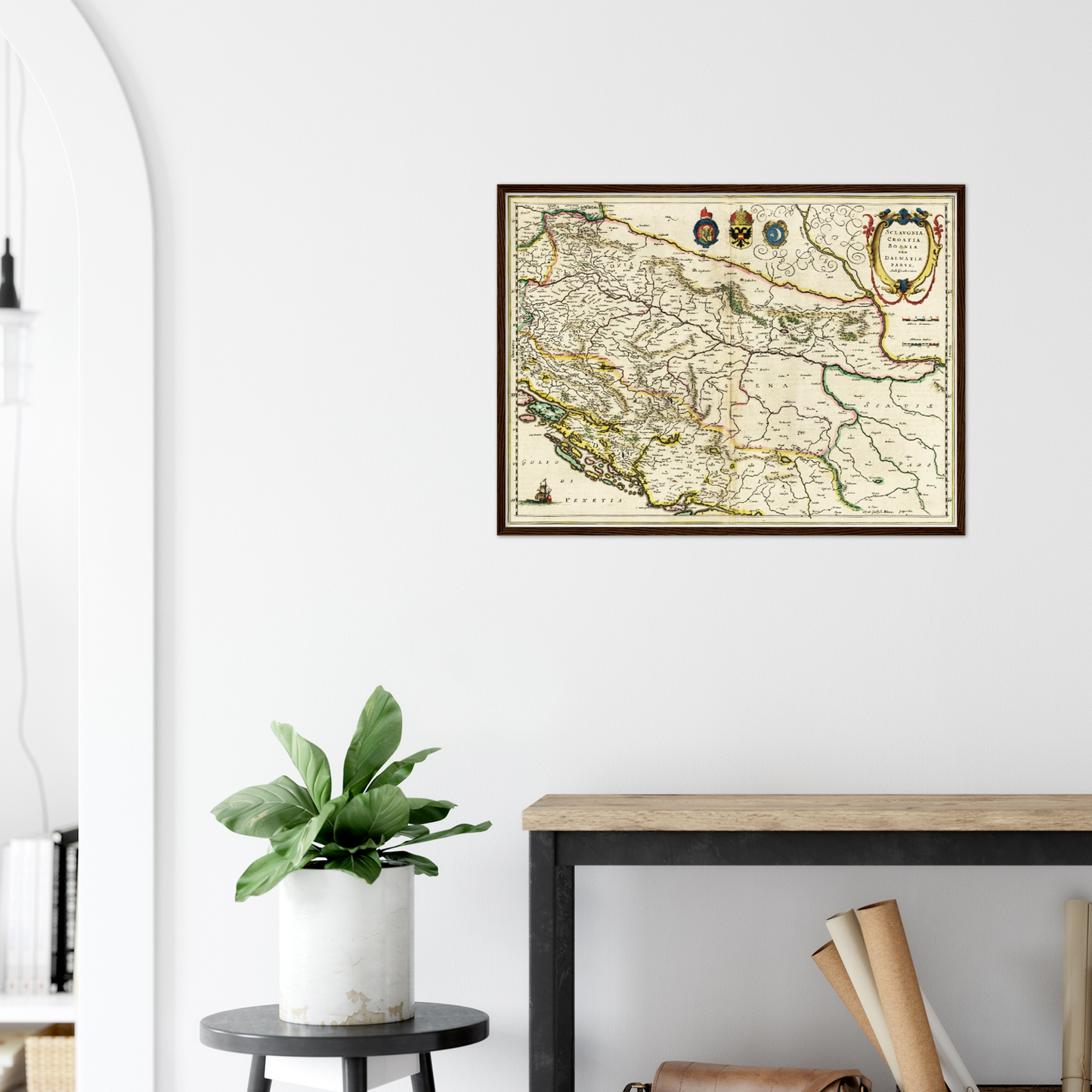 Historical city map  Test product horizontal 3 sizes