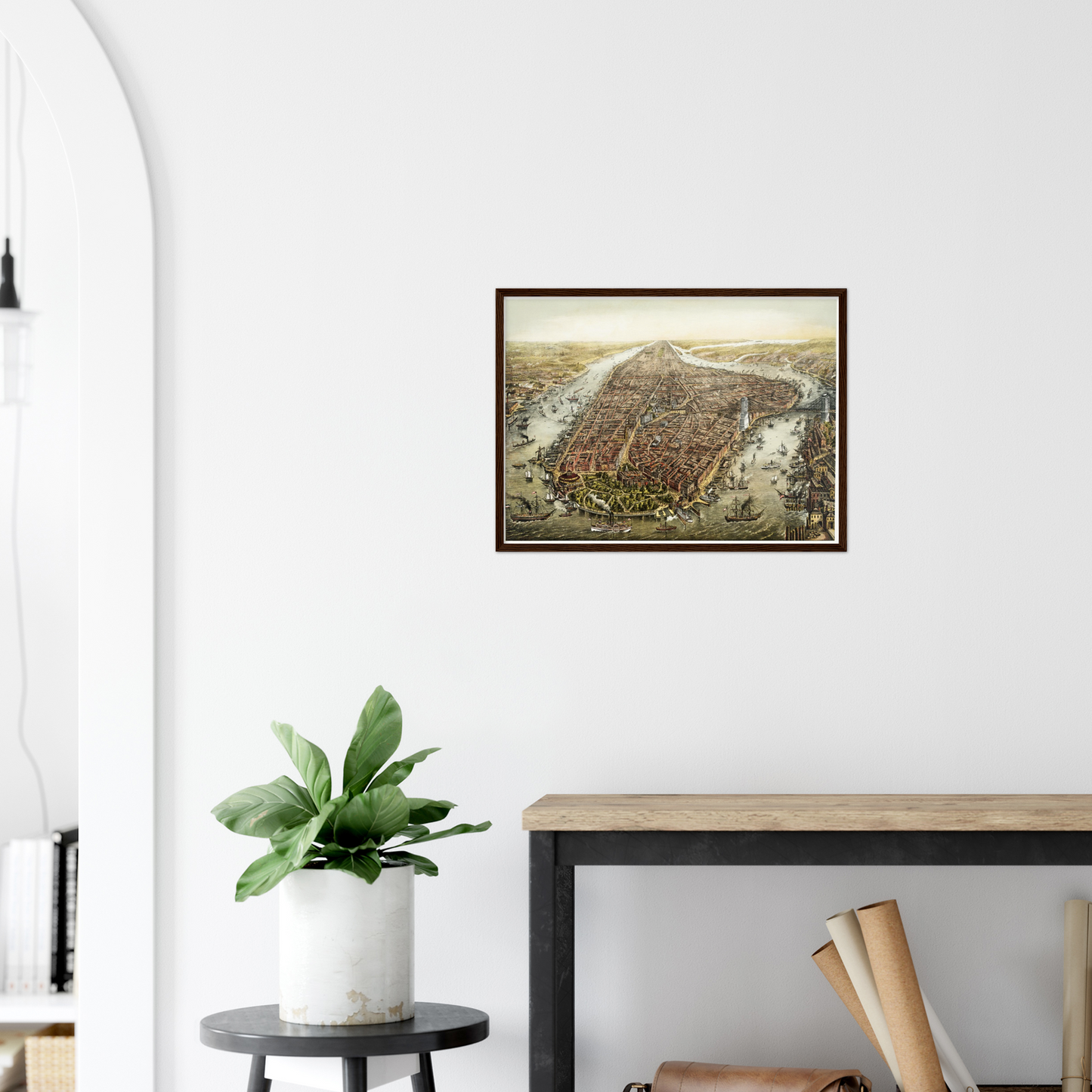 Historical city map  Test product horizontal 3 sizes