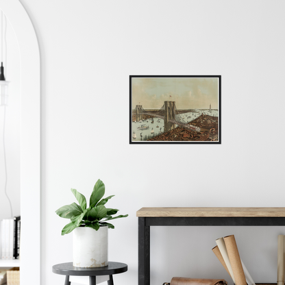 Historische Stadtansicht New York City um 1892