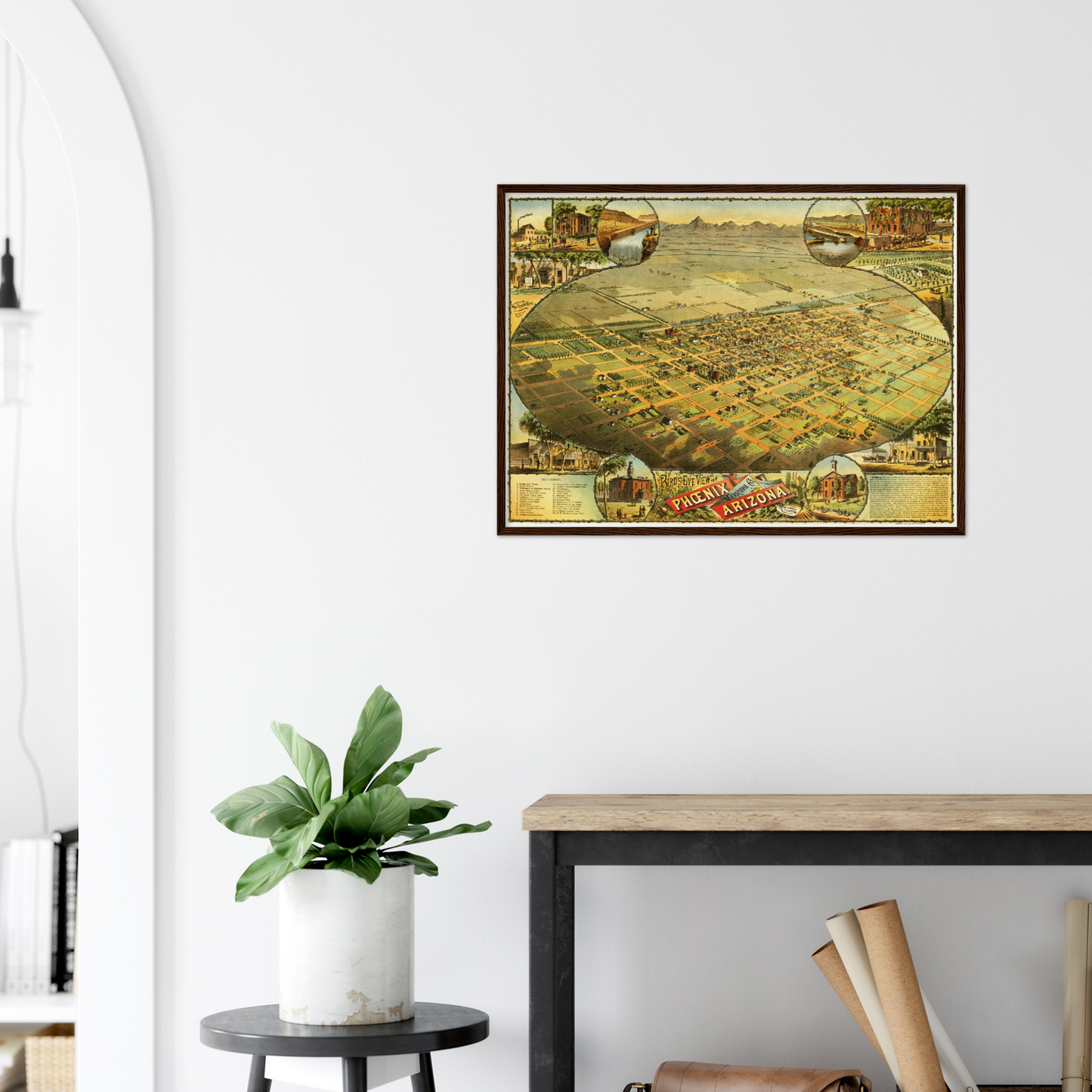 Historical city map  Test product horizontal 3 sizes