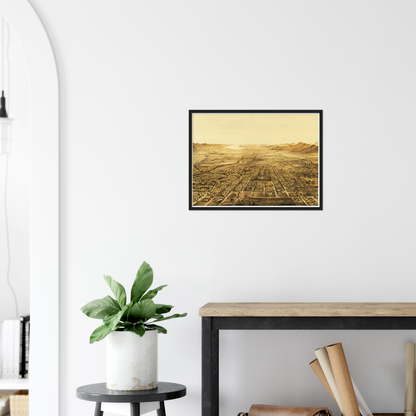 Historical city map  Test product horizontal 3 sizes