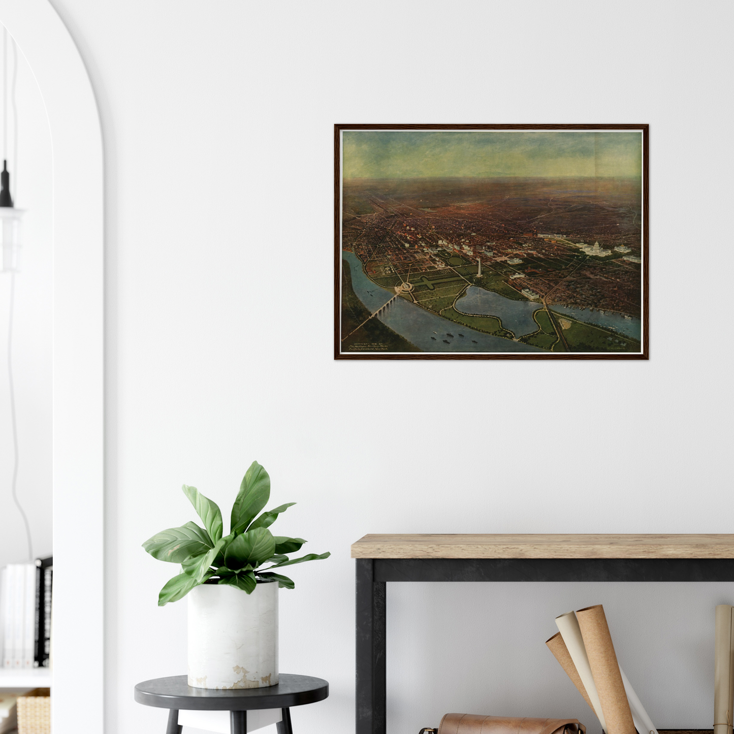 Historical city map  Test product horizontal 3 sizes