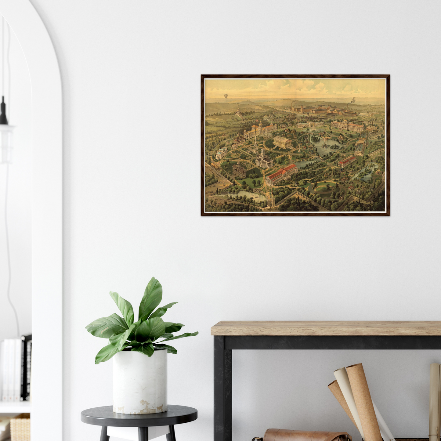 Historical city map  Test product horizontal 3 sizes