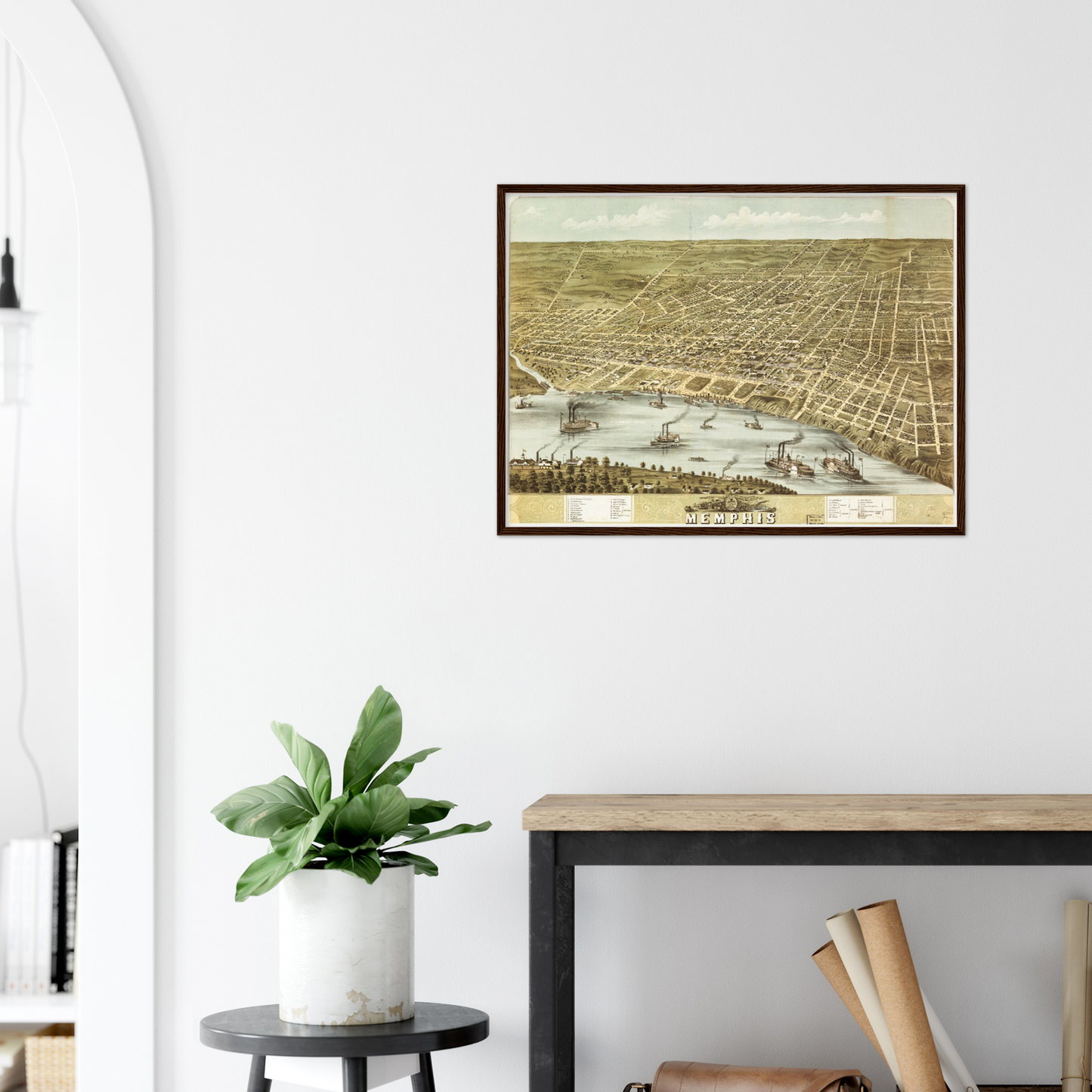 Historical city map  Test product horizontal 3 sizes