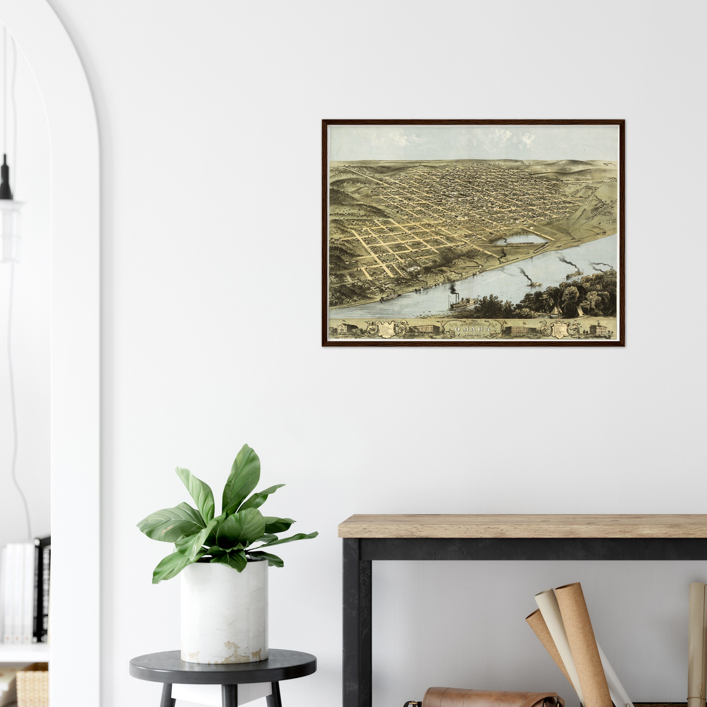 Historical city map  Test product horizontal 3 sizes