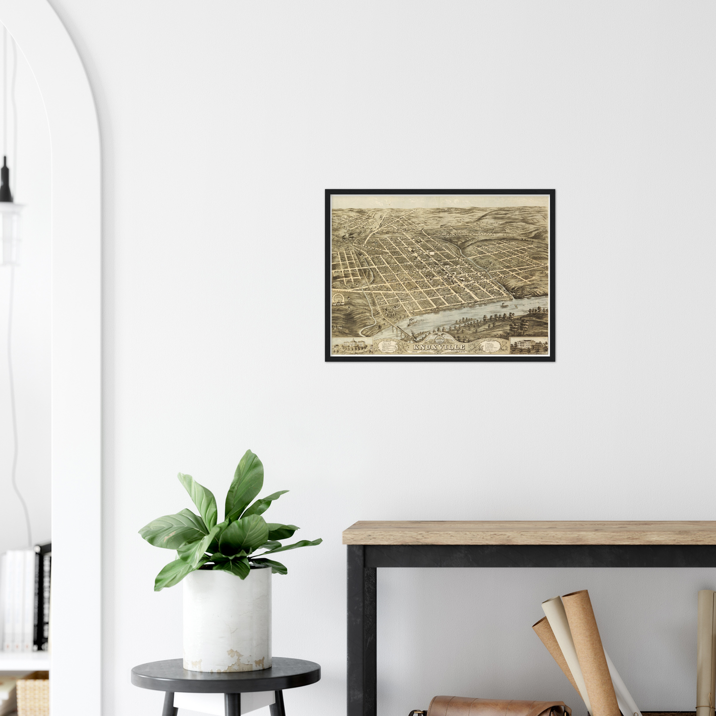 Historical city map  Test product horizontal 3 sizes