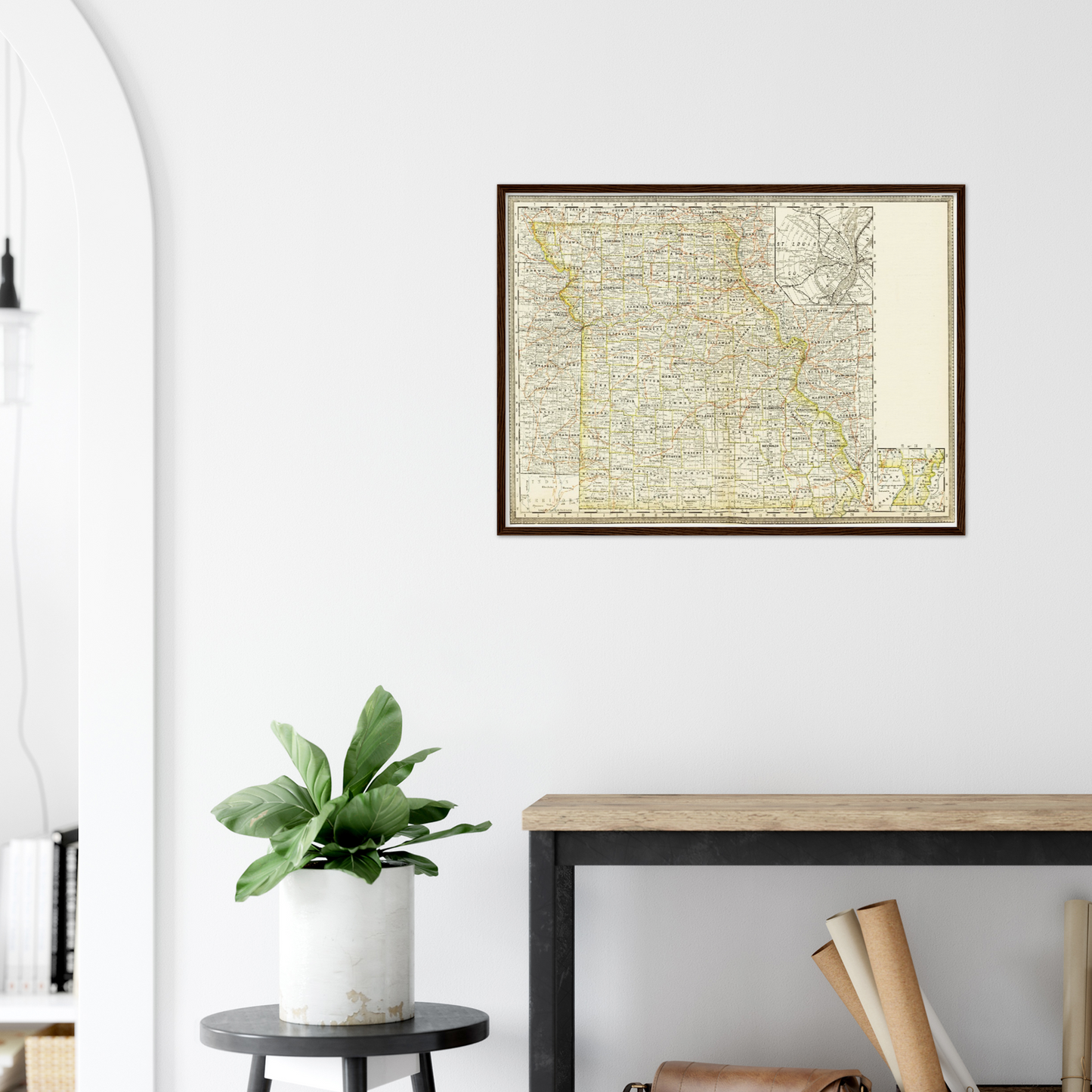 Historical city map  Test product horizontal 3 sizes