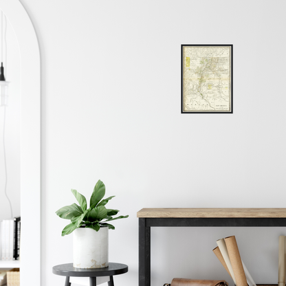 Historische Landkarte New Mexico um 1882