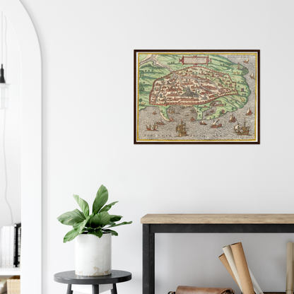 Historical city map  Test product horizontal 3 sizes