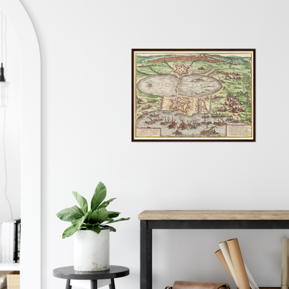 Historical city map  Test product horizontal 3 sizes