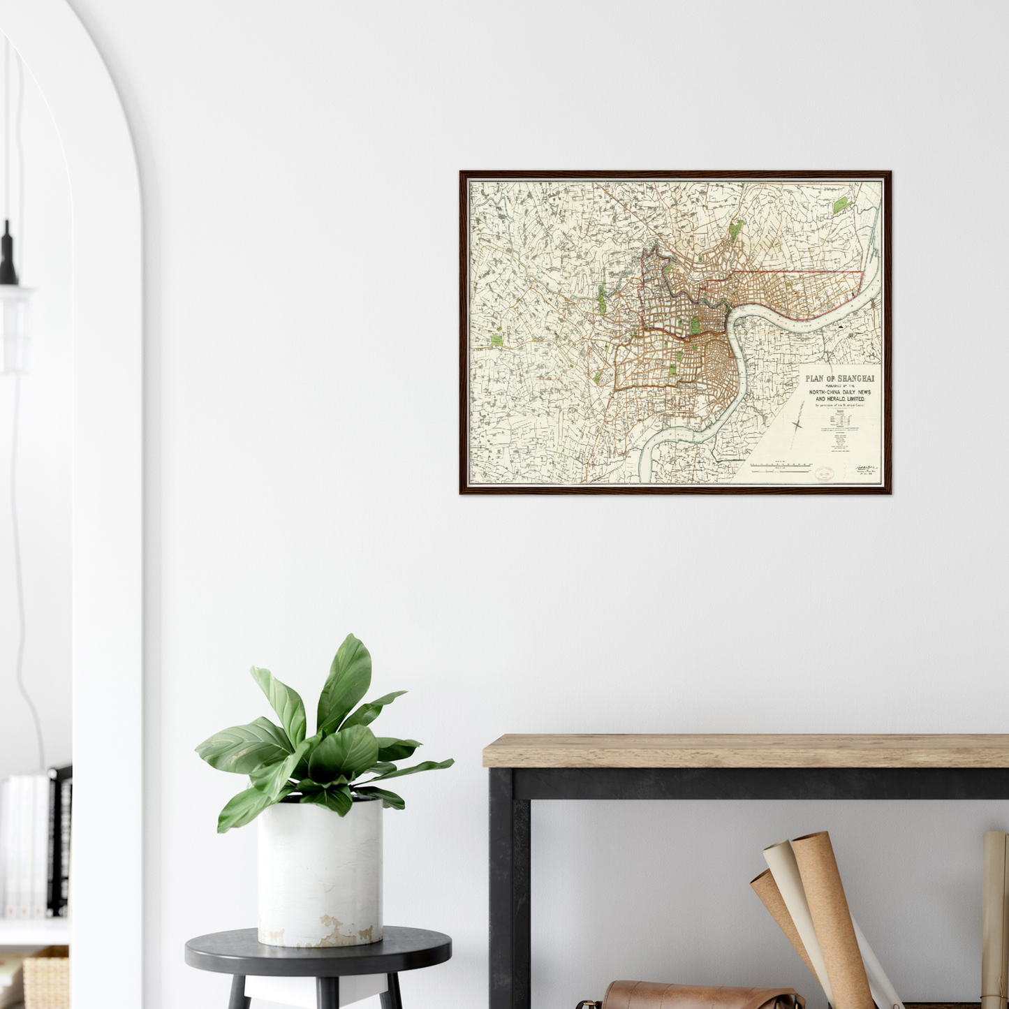 Historical city map  Test product horizontal 3 sizes