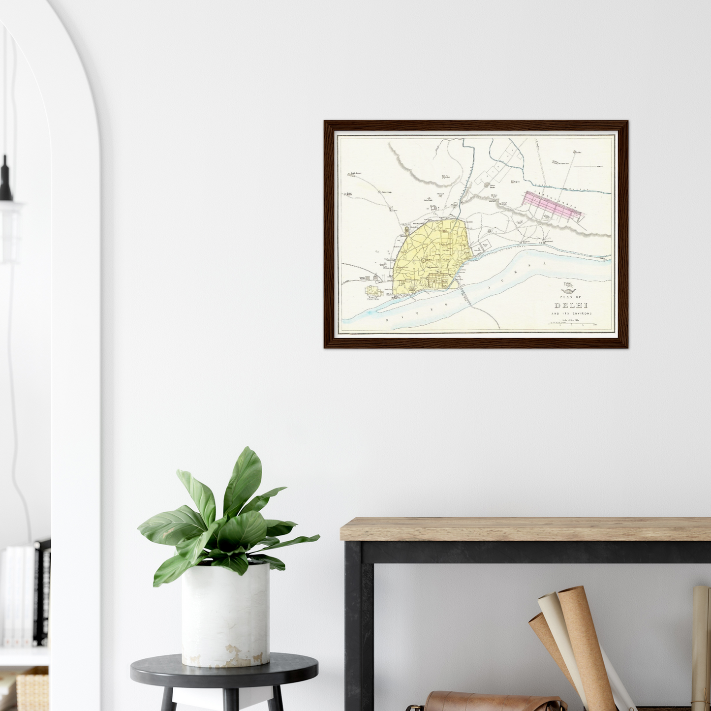 Historical city map  Test product horizontal 3 sizes