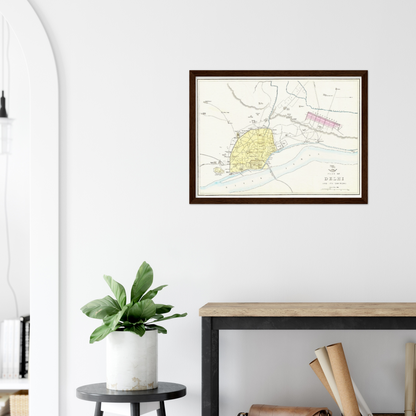 Historical city map  Test product horizontal 3 sizes