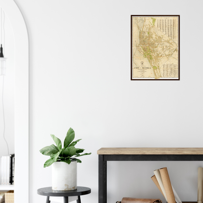 Historical city map  Test product horizontal 3 sizes