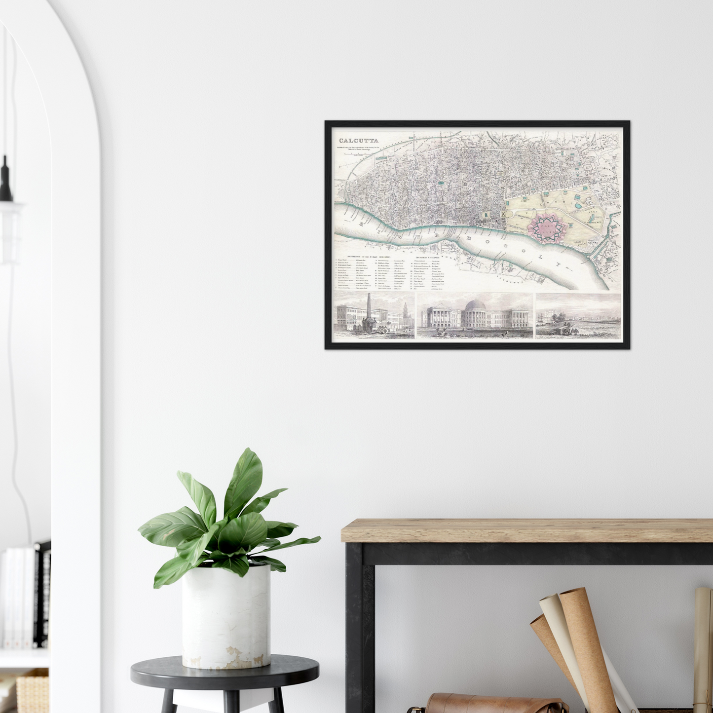 Historical city map  Test product horizontal 3 sizes