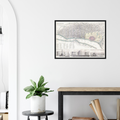 Historical city map  Test product horizontal 3 sizes