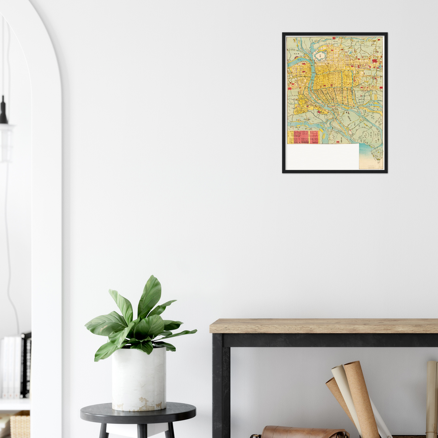 Historical city map  Test product horizontal 3 sizes