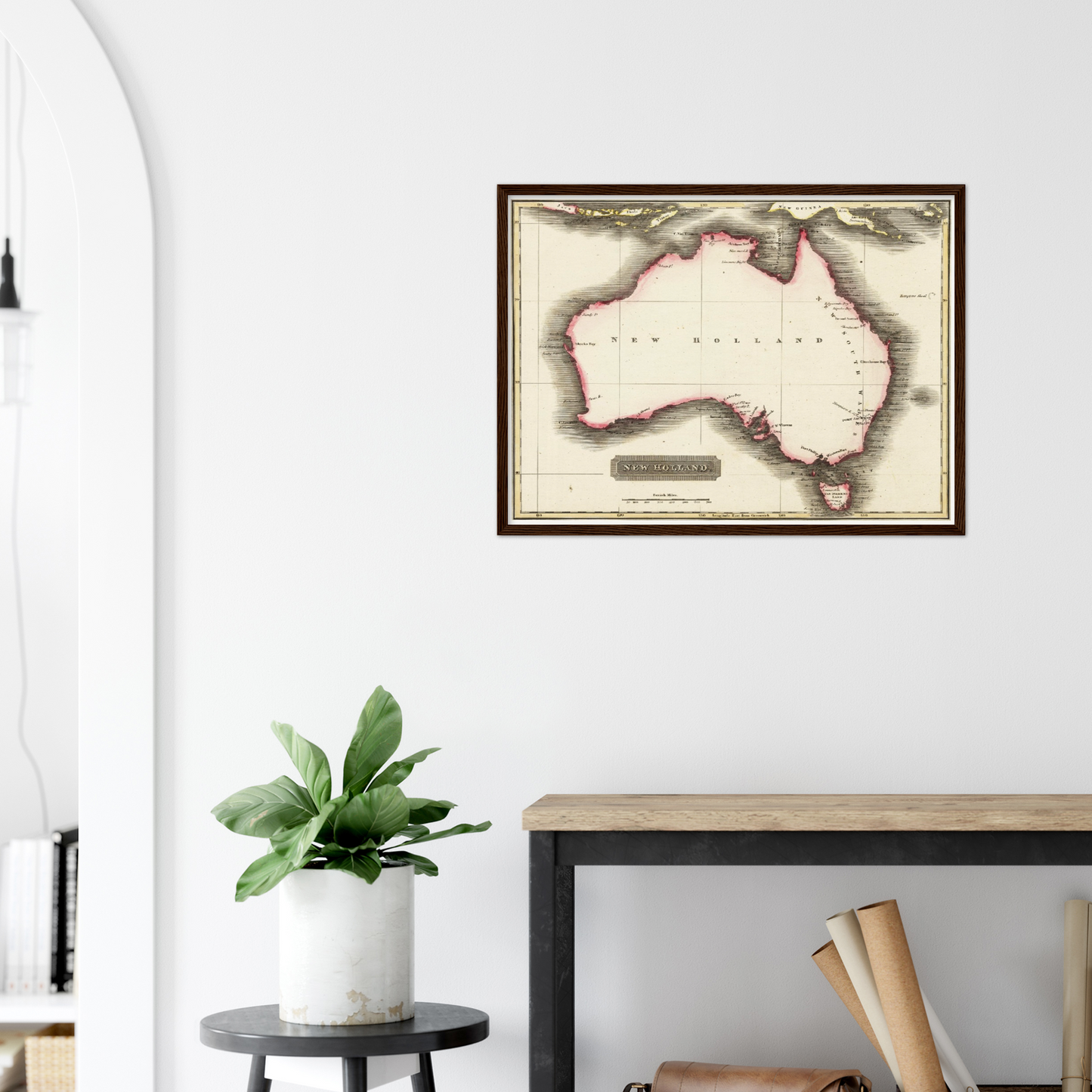 Historische Landkarte Australien um 1817