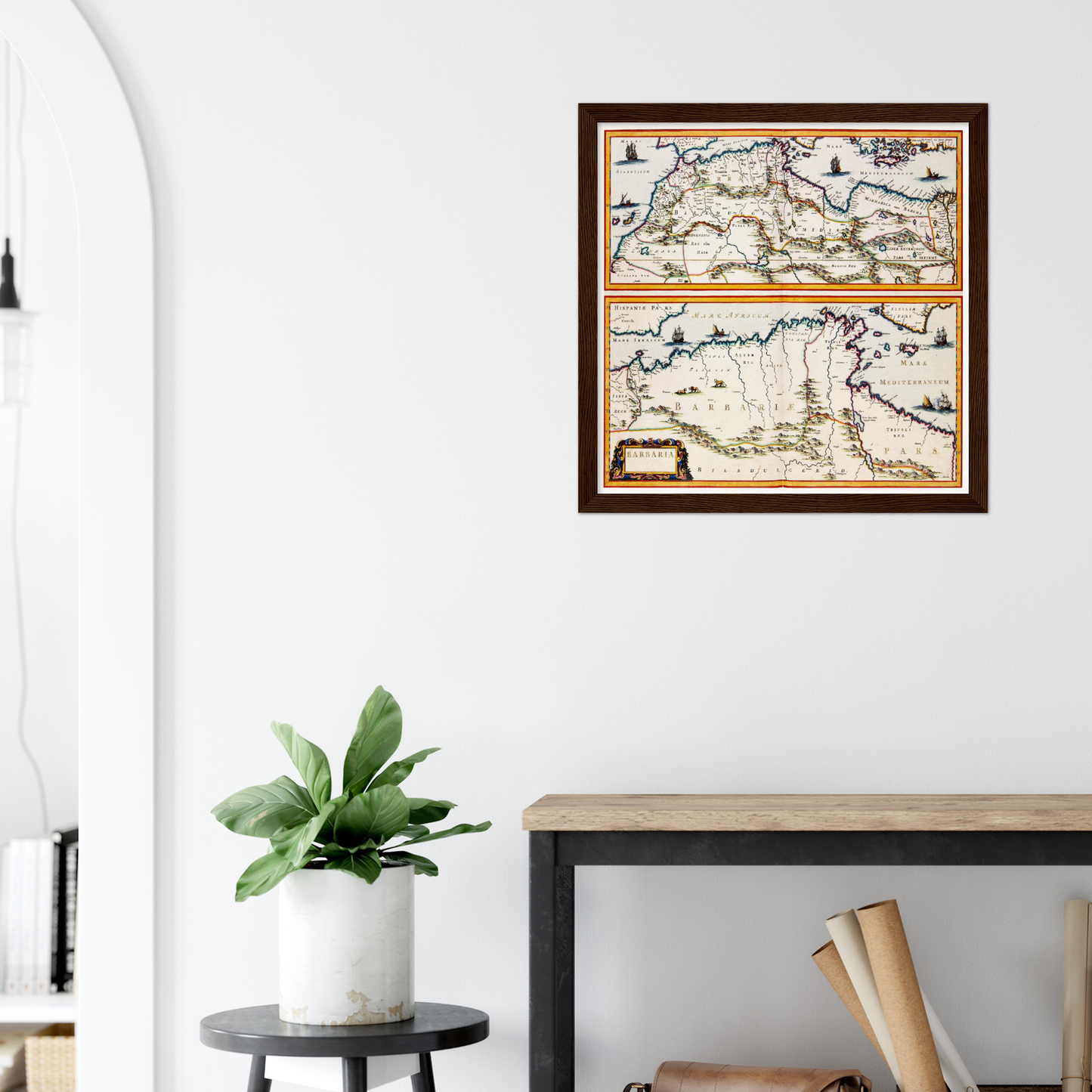 Historical city map  Test product horizontal 3 sizes