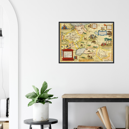 Historical city map  Test product horizontal 3 sizes