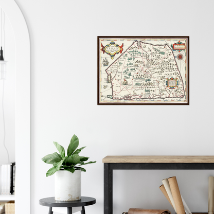 Historical city map  Test product horizontal 3 sizes