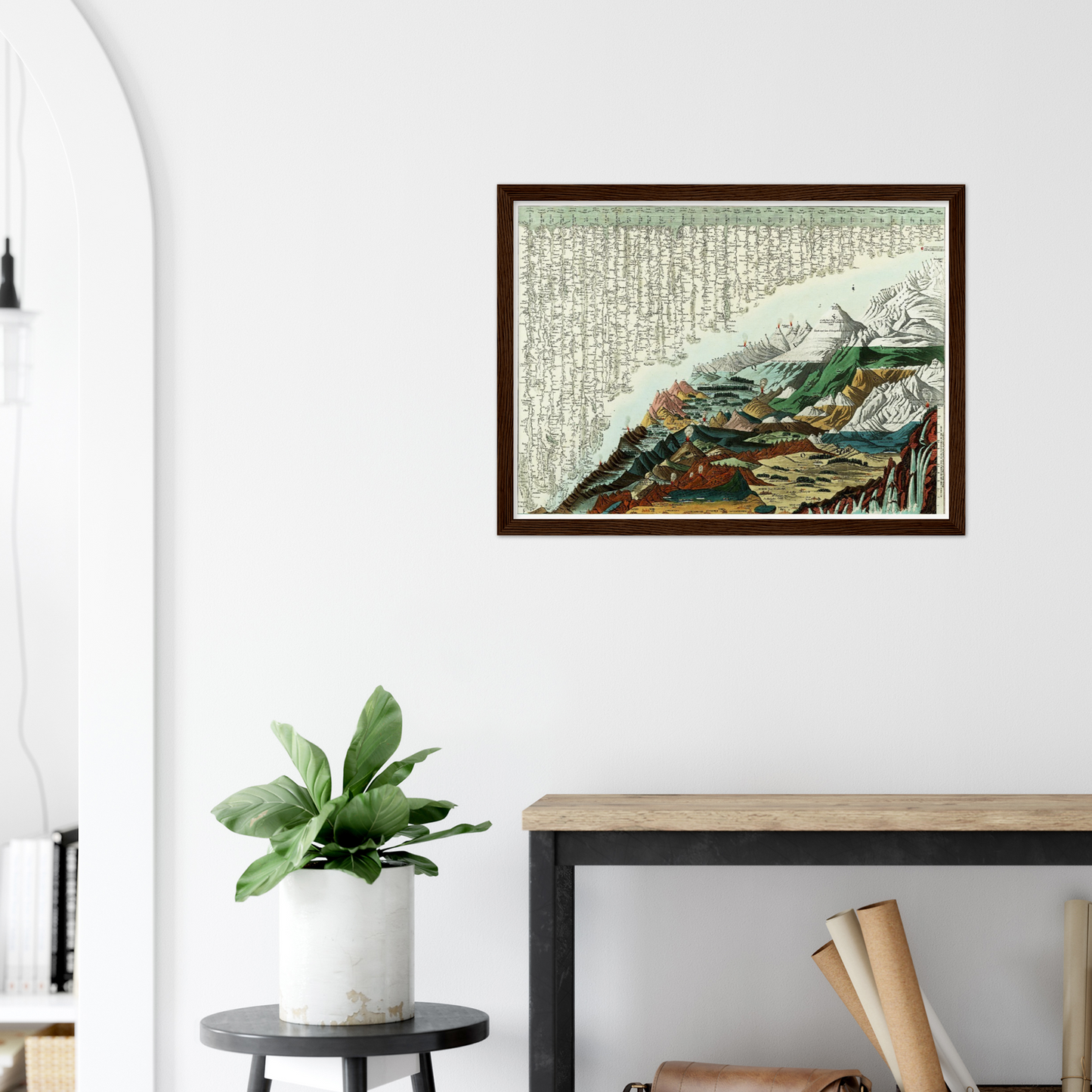 Historical city map  Test product horizontal 3 sizes