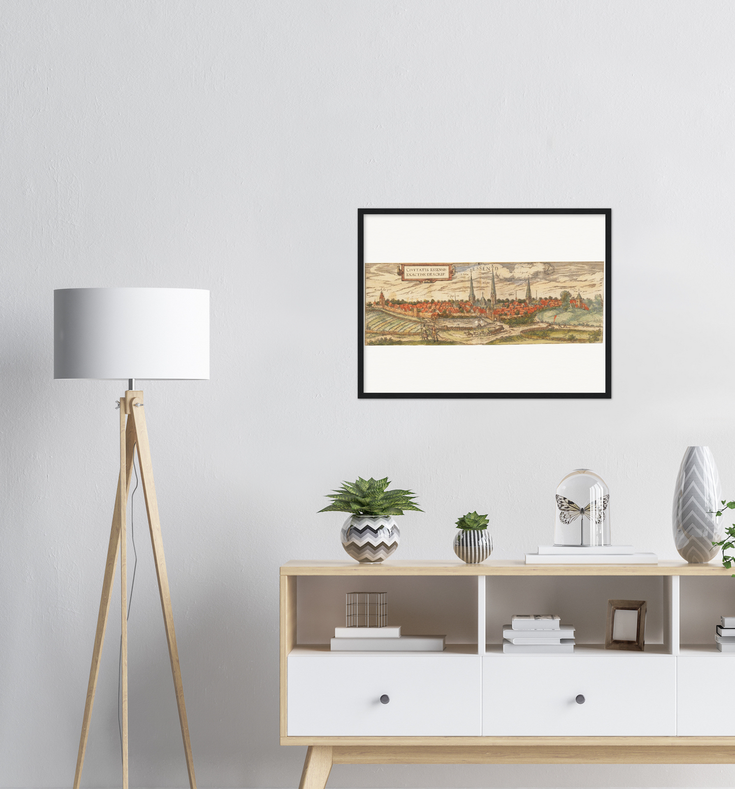 Historical city map  Test product horizontal 3 sizes