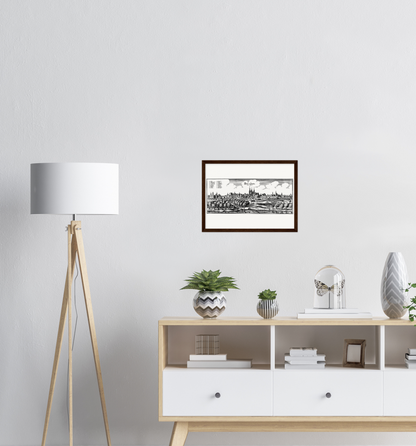 Historical city map  Test product horizontal 3 sizes