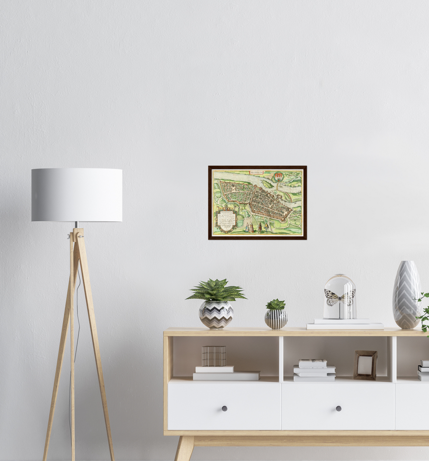 Historical city map  Test product horizontal 3 sizes