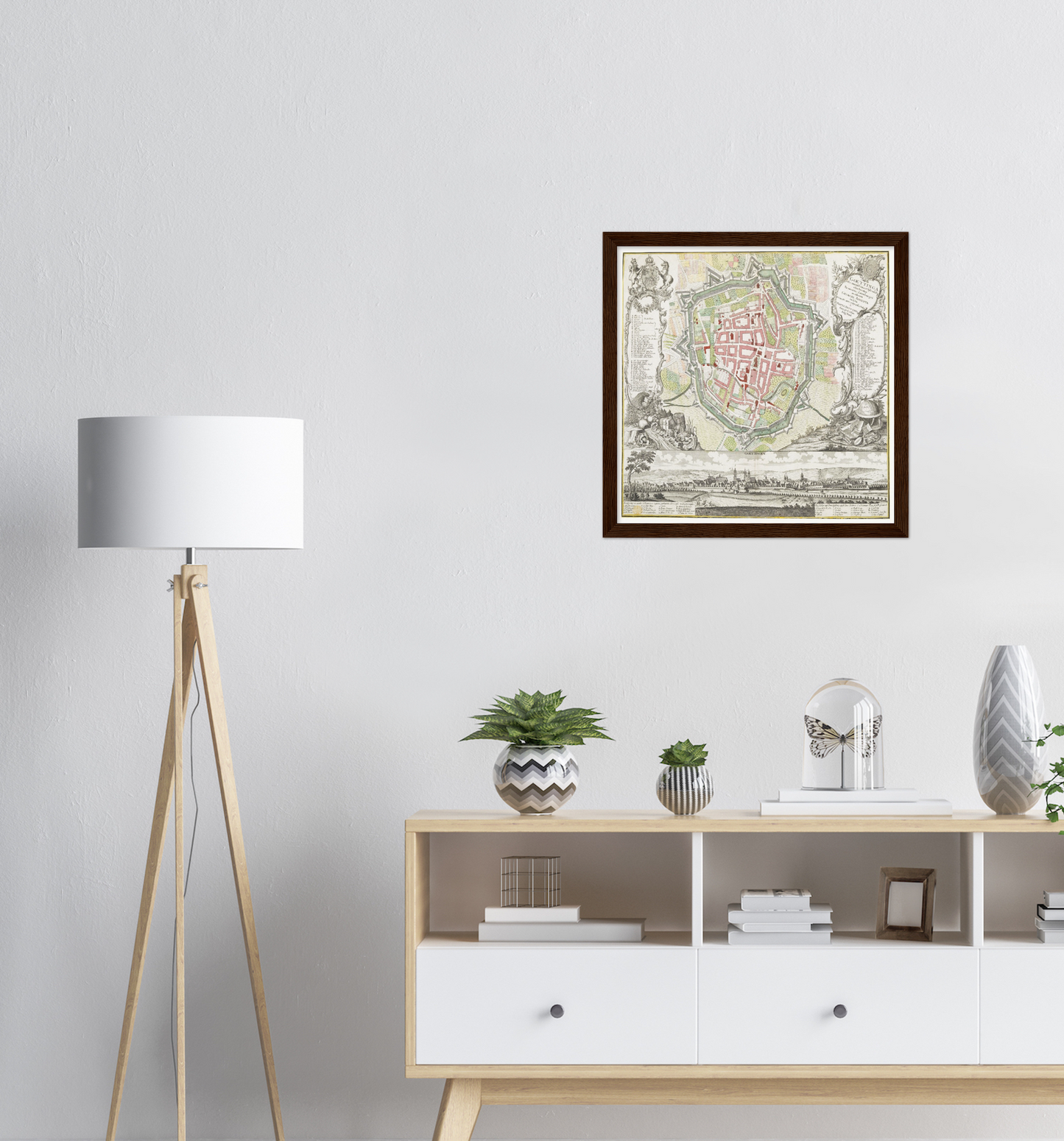 Historical city map  Test product horizontal 3 sizes