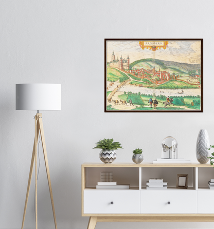 Historical city map  Test product horizontal 3 sizes