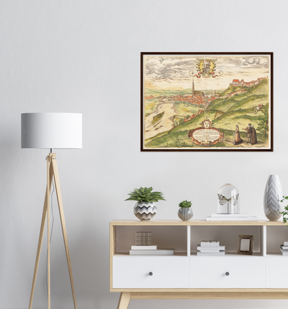 Historical city map  Test product horizontal 3 sizes