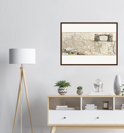 Historical city map  Test product horizontal 3 sizes