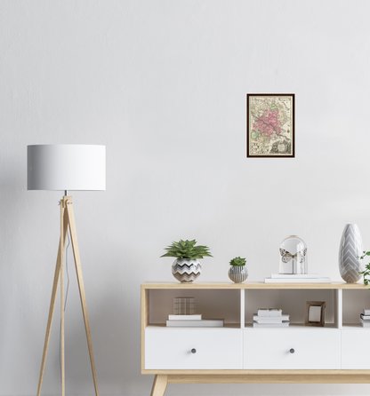 Historical city map  Test product horizontal 3 sizes