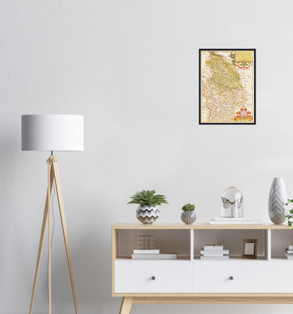 Historical city map  Test product horizontal 3 sizes