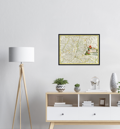 Historical city map  Test product horizontal 3 sizes