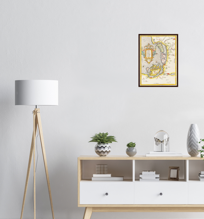 Historische Landkarte Rügen & Usedom um 1609