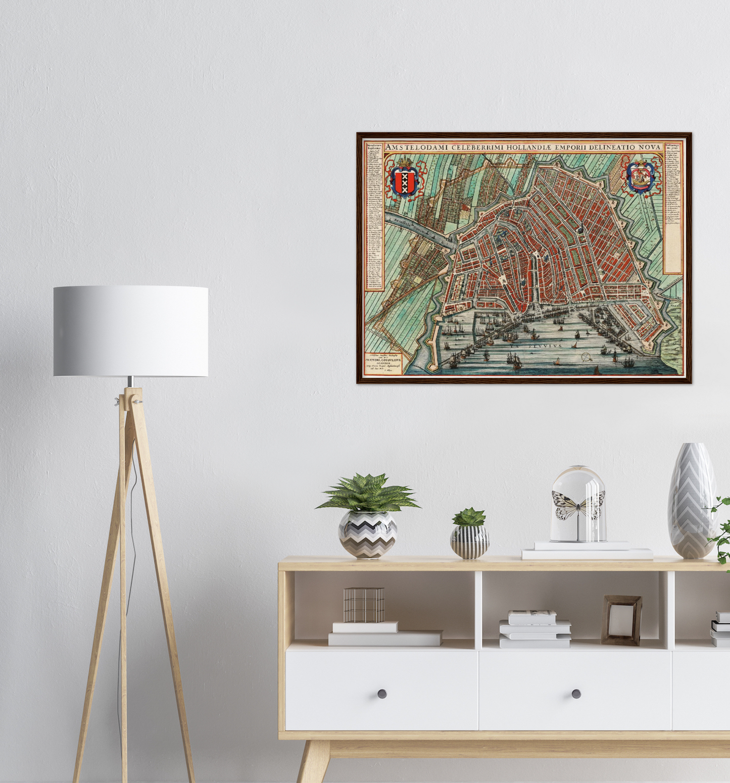 Historischer Stadtplan Amsterdam um 1649