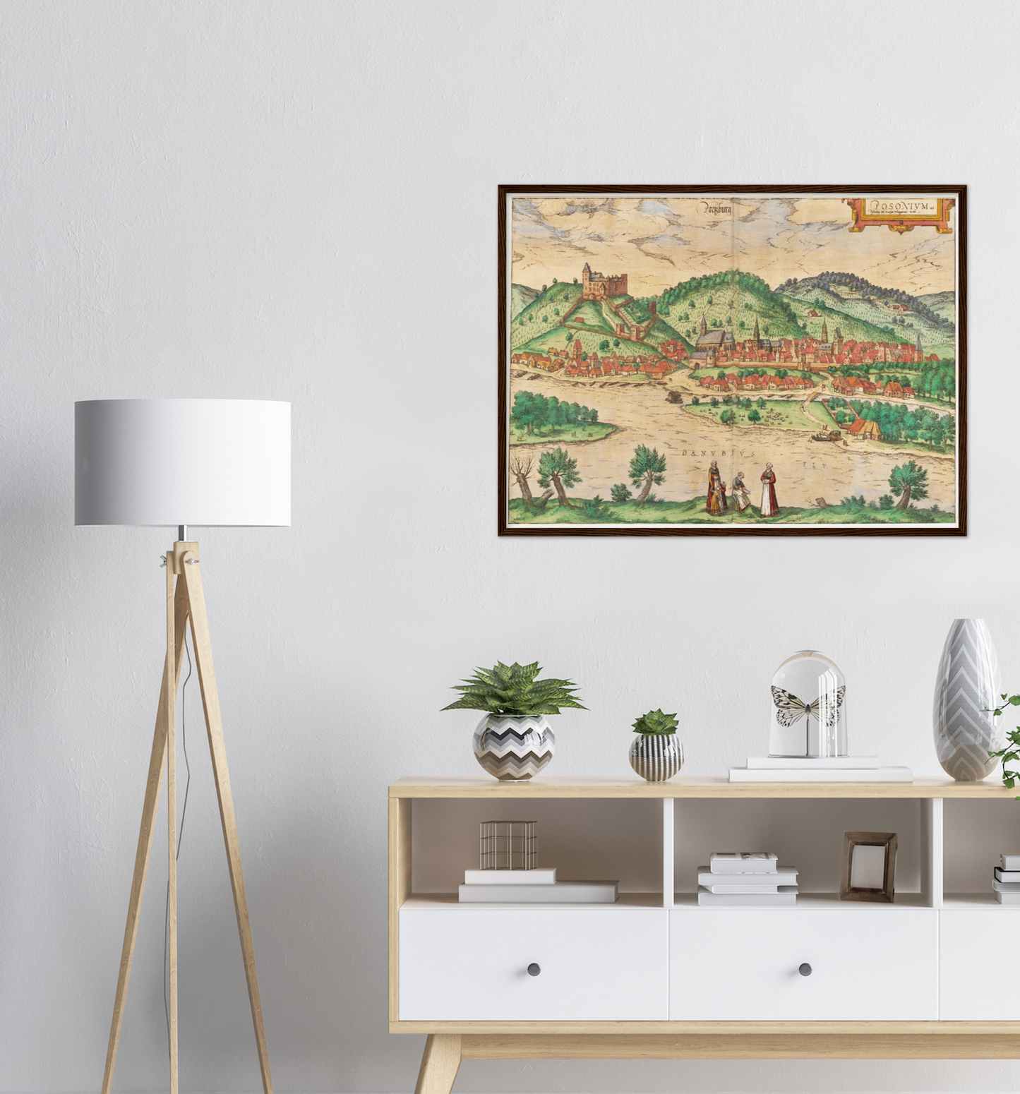 Historical city map  Test product horizontal 3 sizes