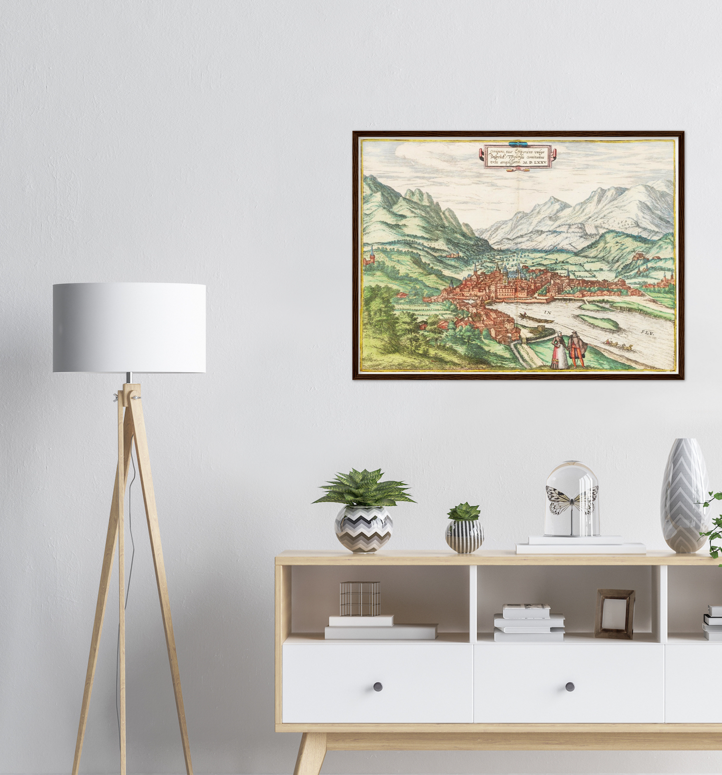 Historical city map  Test product horizontal 3 sizes