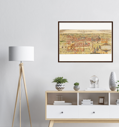 Historical city map  Test product horizontal 3 sizes