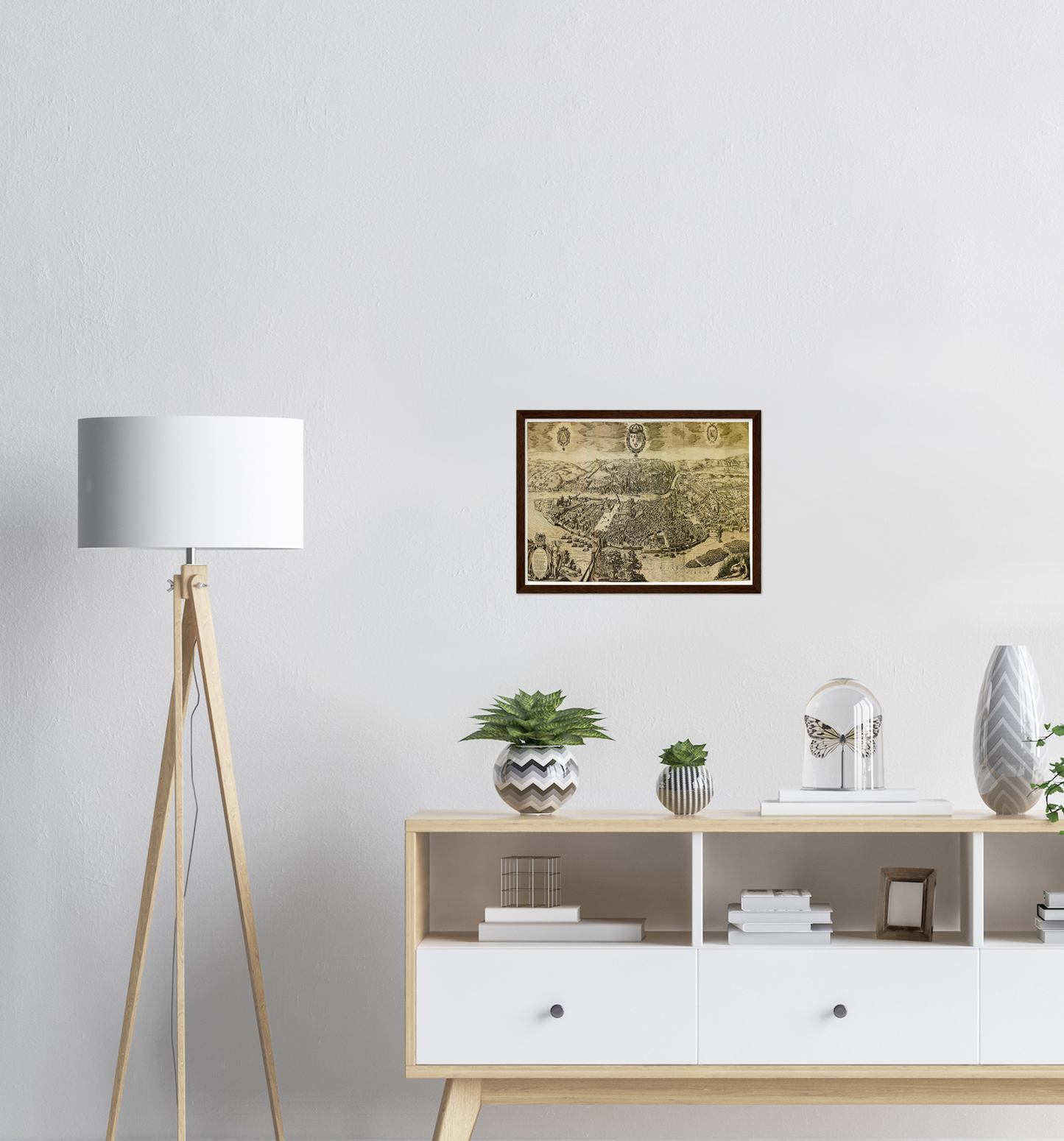 Historical city map  Test product horizontal 3 sizes