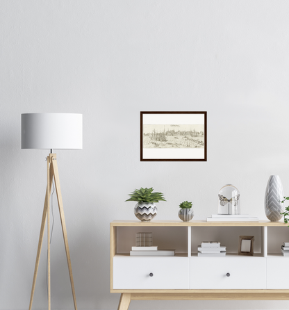 Historical city map  Test product horizontal 3 sizes