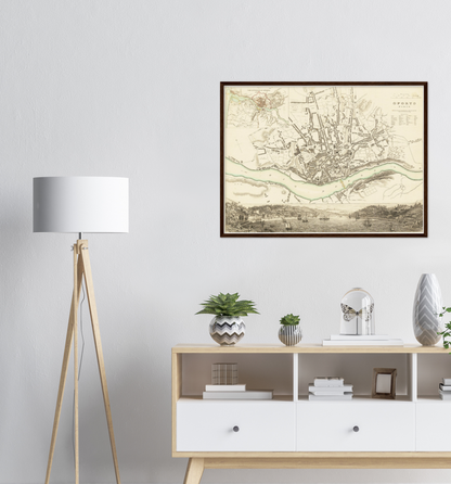 Historical city map  Test product horizontal 3 sizes