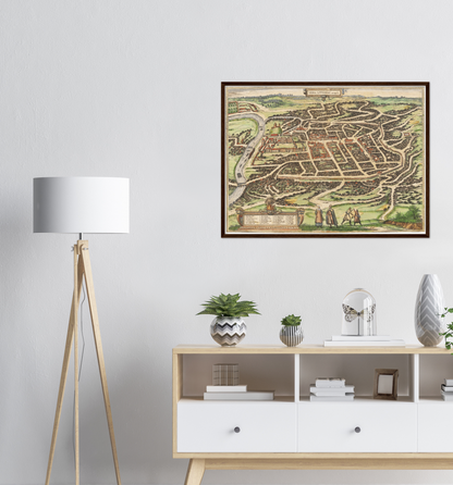 Historical city map  Test product horizontal 3 sizes