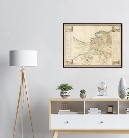 Historischer Stadtplan Odessa um 1864