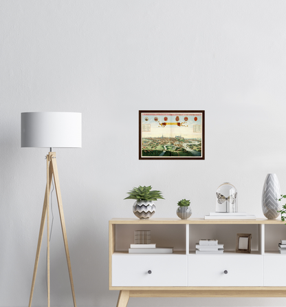 Historical city map  Test product horizontal 3 sizes