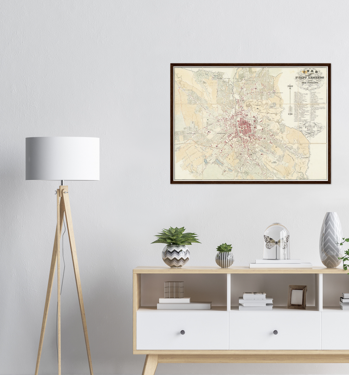Historical city map  Test product horizontal 3 sizes