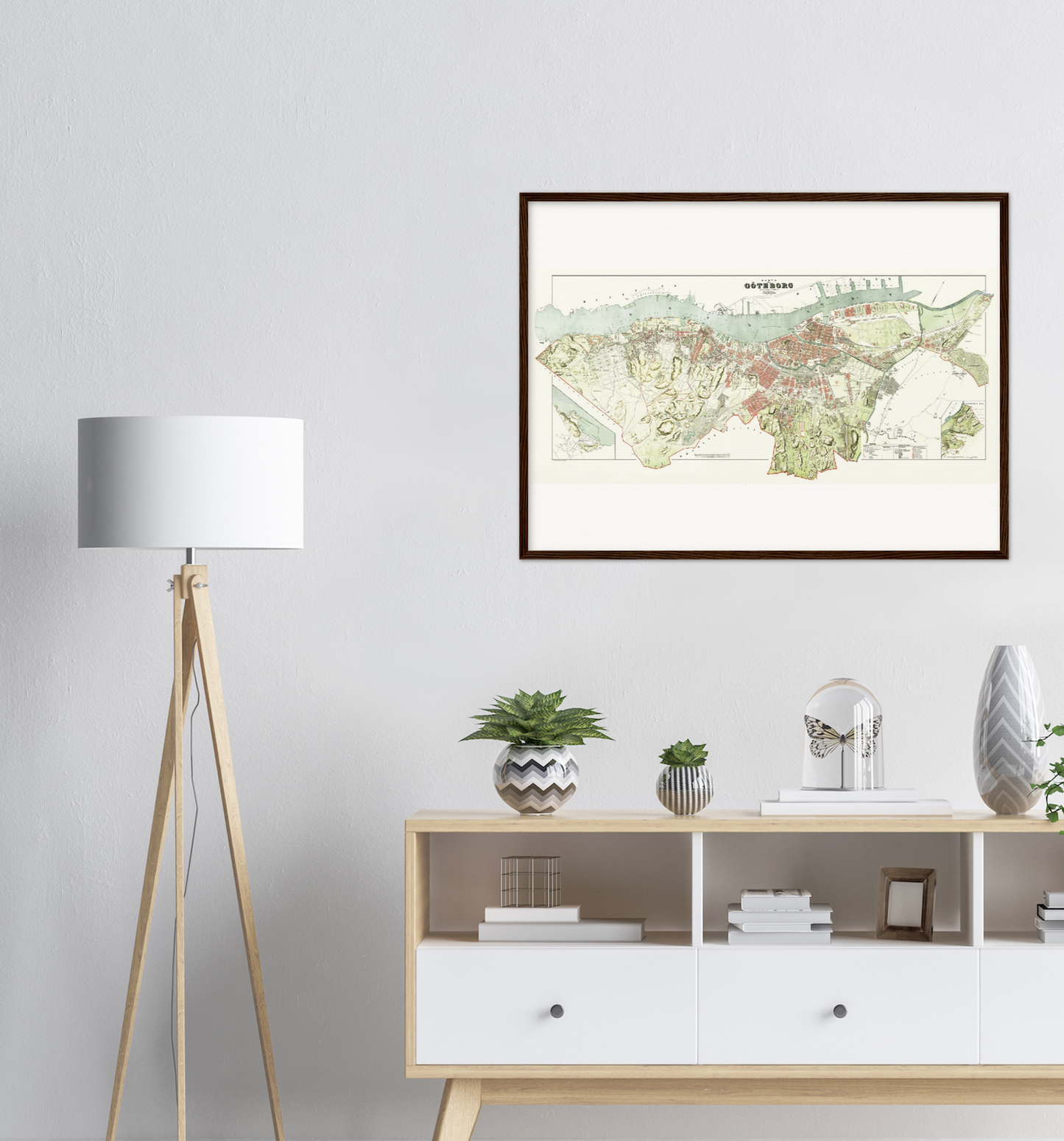 Historical city map  Test product horizontal 3 sizes