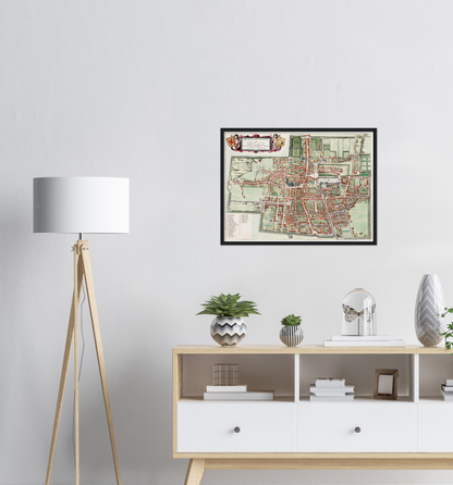 Historical city map  Test product horizontal 3 sizes